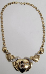 10K2T 20" HEARTS & X'S CHAIN