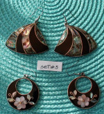 ALPACA Mexico Dangle Earrings Signed ALPACA MEXICO