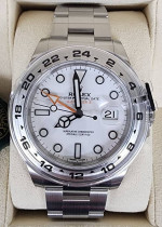 2019 Rolex 42 Explorer II "Polar" White Dial Stainless Steel