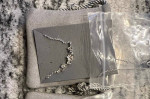 Brilliant Earth Silver Magnolia Diamond Earrings (2) and Necklace