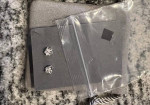 Brilliant Earth Silver Magnolia Diamond Earrings (2) and Necklace