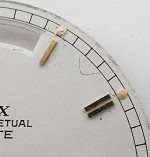 Rolex - Rare - Oyster Perpetual Day-Date White Dial with Skinny Roman