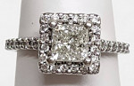 14K - 1.01 Carat GIA Graded VS1 Center Diamond Ladies Ring