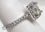 14K - 1.01 Carat GIA Graded VS1 Center Diamond Ladies Ring