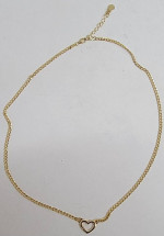 14KYG 18.5 inch Heart necklace