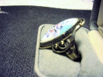 Filigree Porcelain PIN and RING