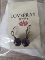 Faceted Amethyst Gemstone Earrings