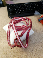 Silk and Gemstone Chan Luu Tie Bracelet