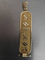 Amazing 14K Solid Gold Egyptian Pendant