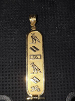 Amazing 14K Solid Gold Egyptian Pendant