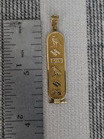 Amazing 14K Solid Gold Egyptian Pendant