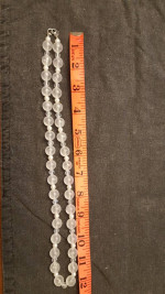 24" Opalescent Semi Opaque Bead Necklace