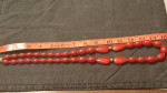 Napier 30" Red Bead..graduating bead size