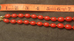 Napier 30" Red Bead..graduating bead size
