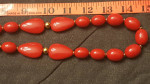 Napier 30" Red Bead..graduating bead size
