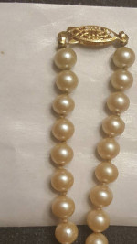 24"/25" Faux Pearl Necklace