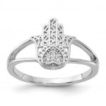Sterling Silver Hamsa Ring