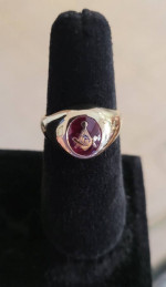 10K gold size 9.5 Oval Mason Ring Item # RG2