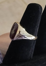 10K gold size 11 Square Mason Ring Item # RG1
