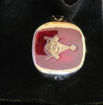 10K gold size 11 Square Mason Ring Item # RG1