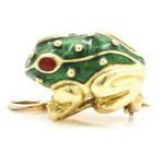 Frog converter brooch/pendant 18K