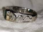 GIA APPR. $20,000 ART DECO MENS EMERALD/DIAMOND/PLATINUM RING.1938