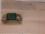 GIA APPR. $20,000 ART DECO MENS EMERALD/DIAMOND/PLATINUM RING.1938