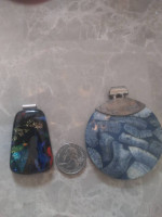Large necklace pendant sterling silver