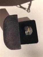 Ring blue tanzanite