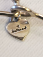Hallmark Thin Bangle Charm Bracelet .925 Sterling