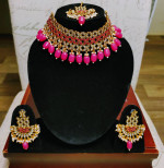 Indian necklace set with maang tikka($100 each set)