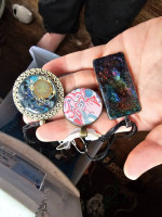 Wire wraps and handmade necklaces