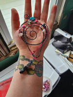 Wire wraps and handmade necklaces