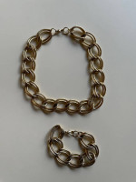 Gold Necklace & Bracelet