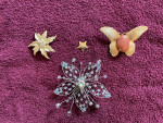 Butterfly Flower Pins