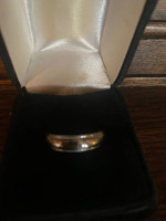Man's 14K White Gold Band Ring-Sz 11