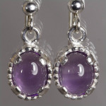 Amethyst in Sterling Earrings