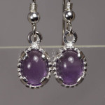 Amethyst in Sterling Earrings