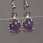Amethyst in Sterling Earrings