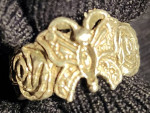 925 silver butterfly and roses