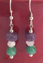 Sterling Silver Jade Earrings