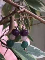 Sterling Silver Jade Earrings