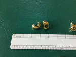 Costume Jewelry #9: Gold Pierced Earrings (3)