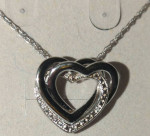 Beautiful 925 Double Heart Necklace