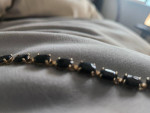 16 sapphires/ 14 kt gold bracelet