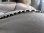16 sapphires/ 14 kt gold bracelet