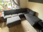 Sofa w/ chaise & Ottoman