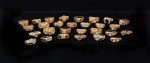 Mixed Lot of 28 Men's Gold Tone Fashion Rings Sizes 8-12 - NEW