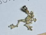 14k Gold Frog Pendant and Bale