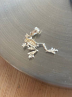 14k Gold Frog Pendant and Bale